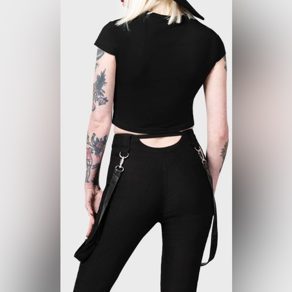 Killstar Black Flared Pants - Picture 2 of 4